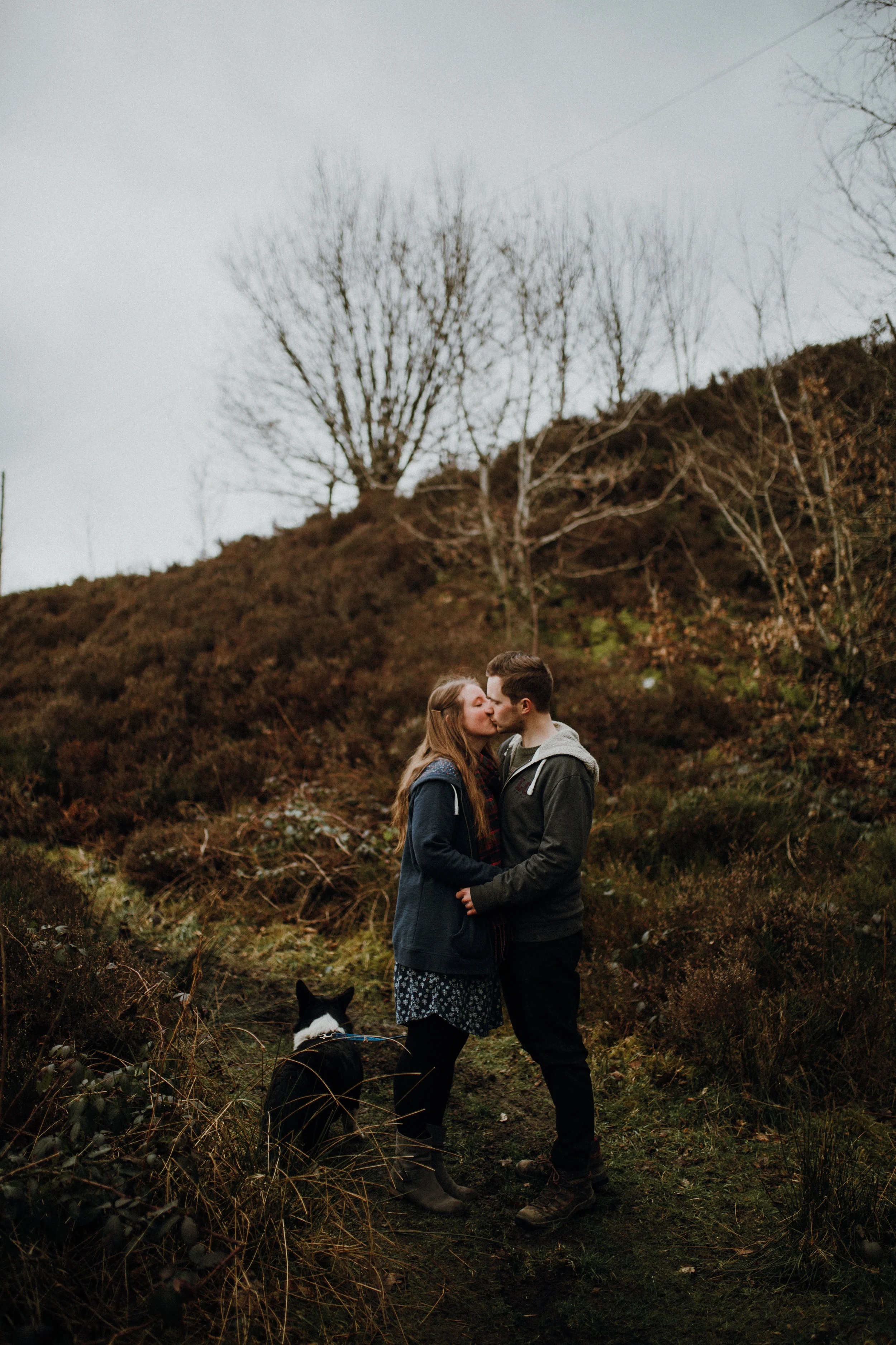 Pre-wedding shoot with a dog