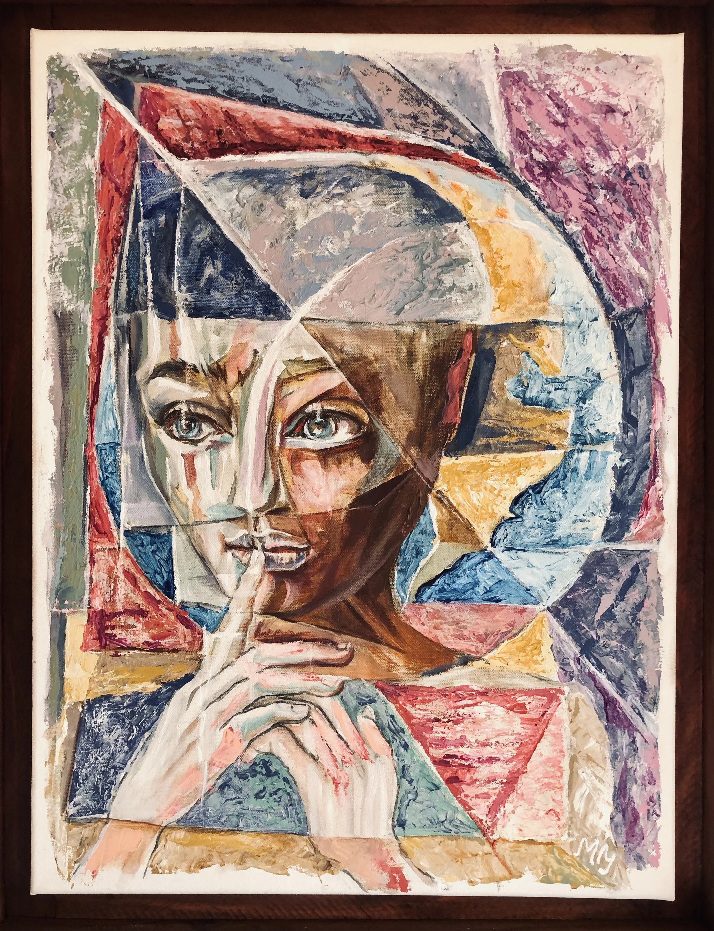 Portrait of a boy/girl concerned about the future