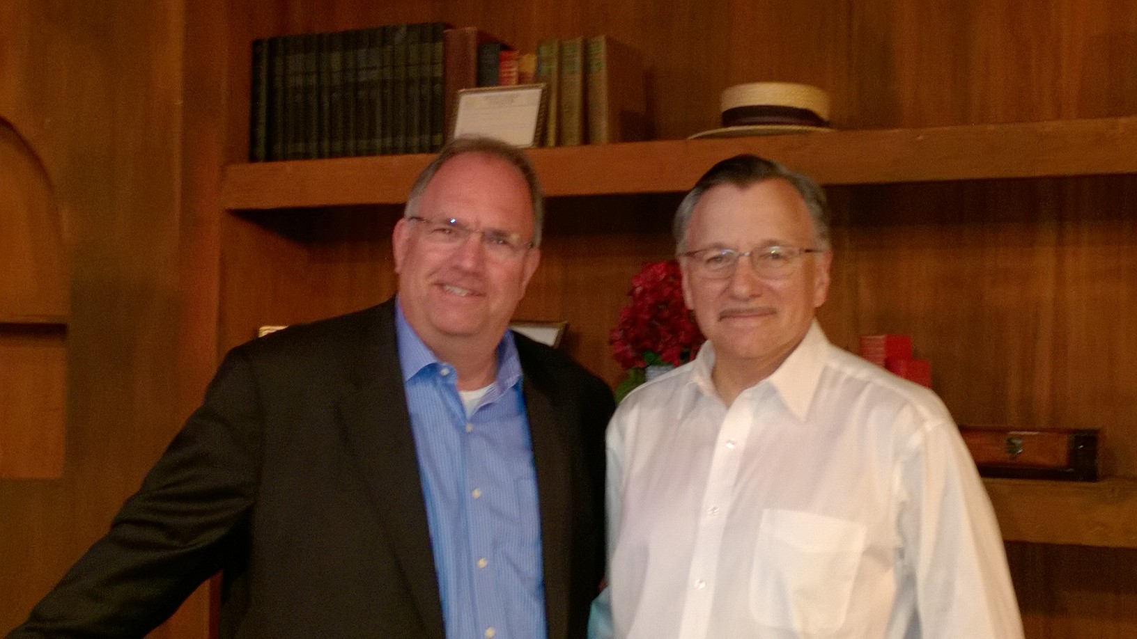 On the set of The Ben Hecht Show with James Sherman July 3, 2016.