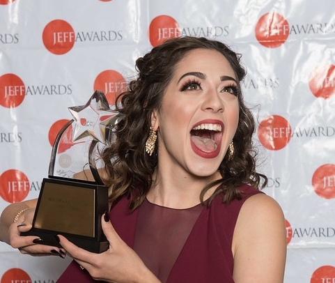 2017 Equity Jeff Award recipient Michelle Lauto (Actress in a Revue for "Spamilton"). Ron Keaton covered it all in a letter on our De Usuris blog. Photo|Bill Richert
