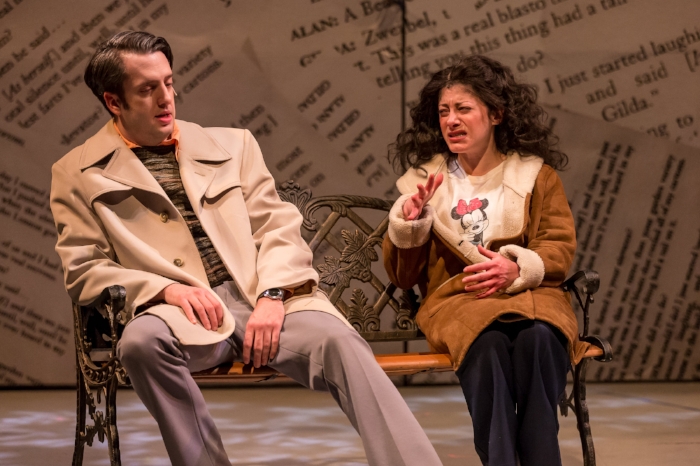 Bunny Bunny, Gilda Radner -  Jackson Evans as Alan Zweibel and Dana Tretta as Gilda Radner - (Photos by Brett A. Beiner).jpg