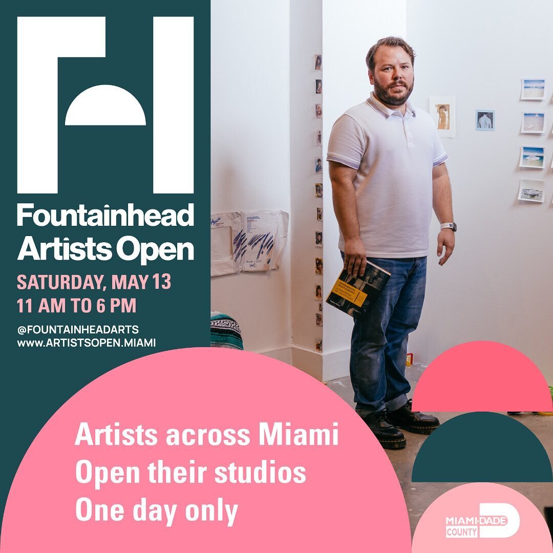 Join me for Artists Open, Saturday, May 13 11am - 6pm, as @bakehouseartcomplex opens to the public for @fountainheadarts #ArtistsOpen. Explore artist studios and learn more about my work and inspiration. You can register for the event, explore the in