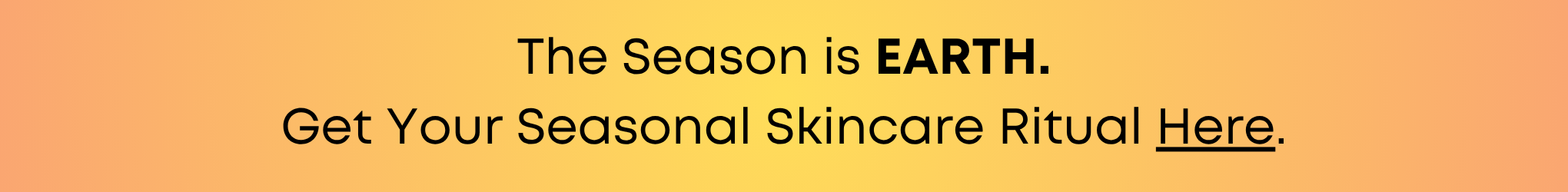 A golden yellow banner directs visitors to the TCM Earth season skincare ritual