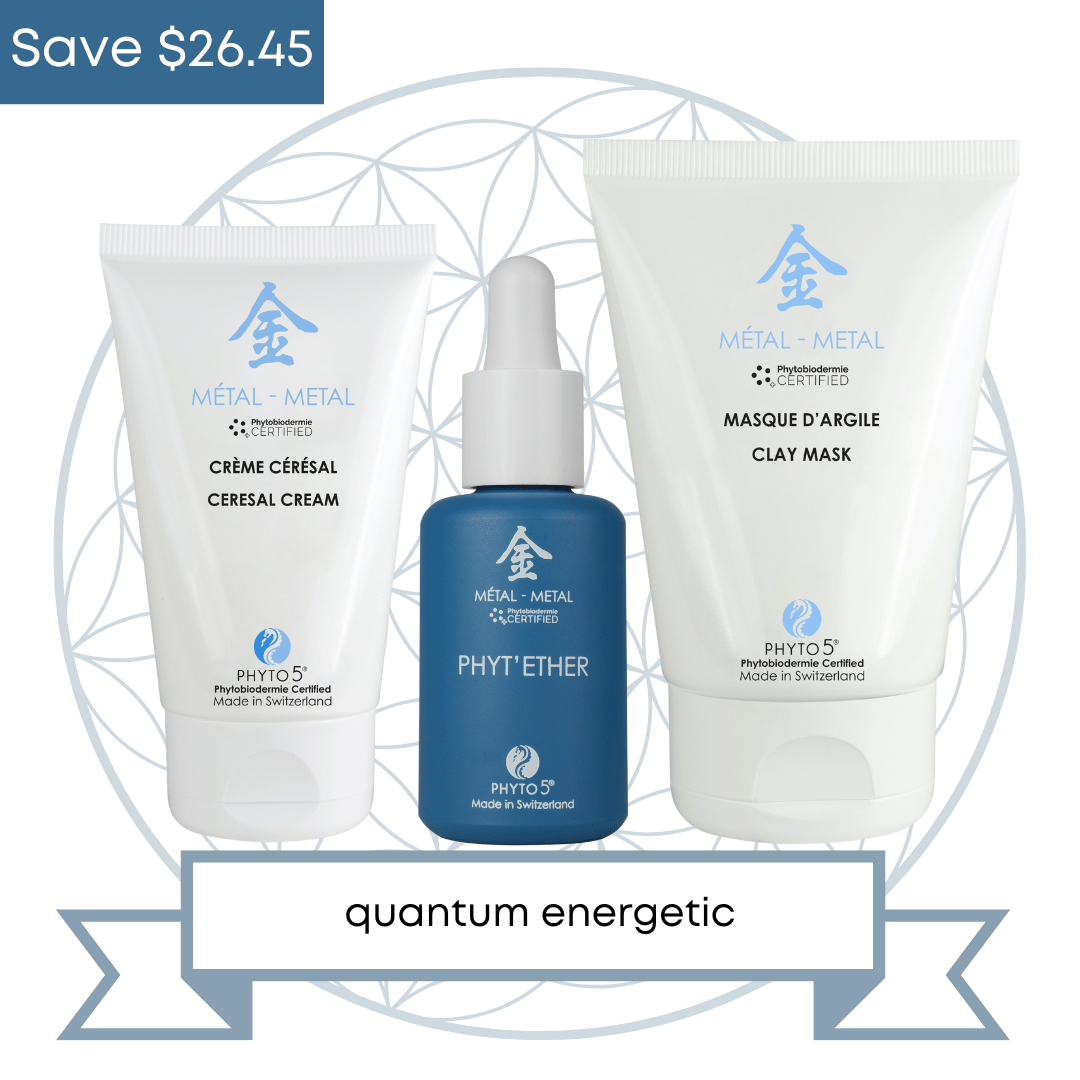 Metal Face Bundle for Fall  [Day Cream, Phyt'Ether, Clay Mask] • Quantum Energetic. GET 10% OFF. SAVE $26.45
