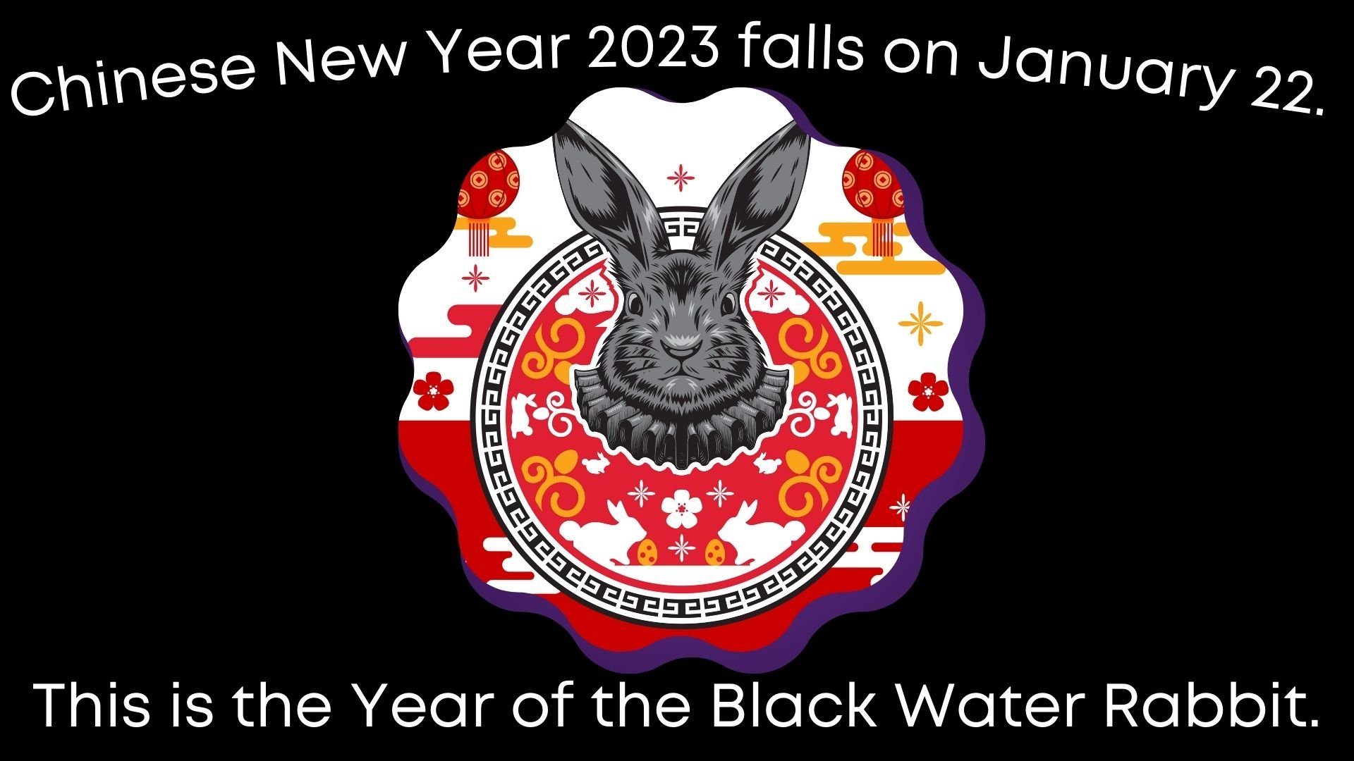 Chinese New Year 2023: Black Water Rabbit [Sunday, January 22, 2023]