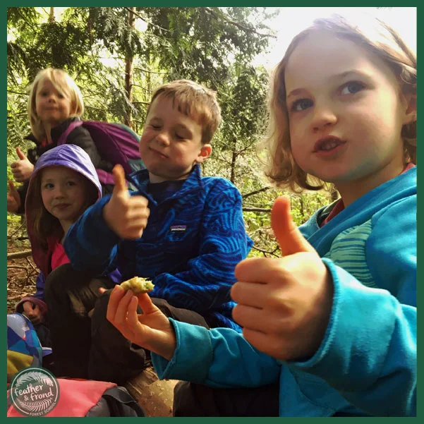Thumbs up for Big-leaf Maple Fritters!