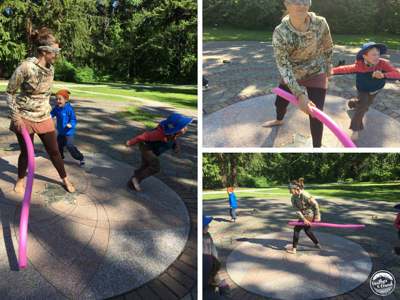 Blindfolded Ninja Noodle Game!