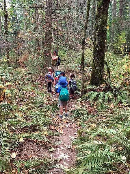 Pat likes to hug trees