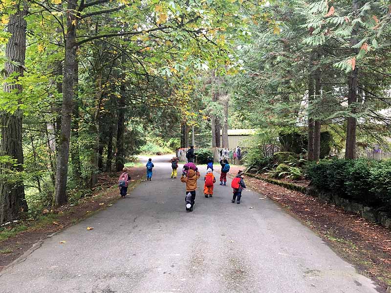 Practicing our Cougar Safety Walk