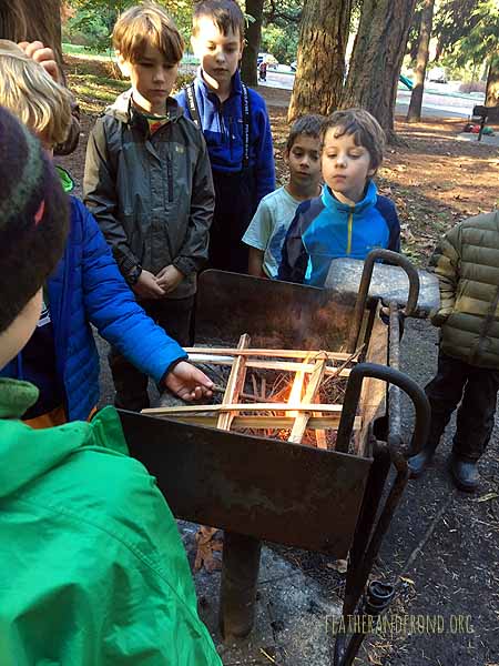 Will this fire structure light up easily?