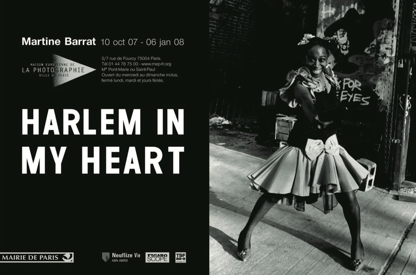 Invite from exhibition at MEP (la Maison Européenne de la Photographie) featuring my friend Love from Harlem.