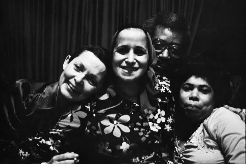 Martine with Vickie’s family and friends, including Vickie’s mother Arine.
