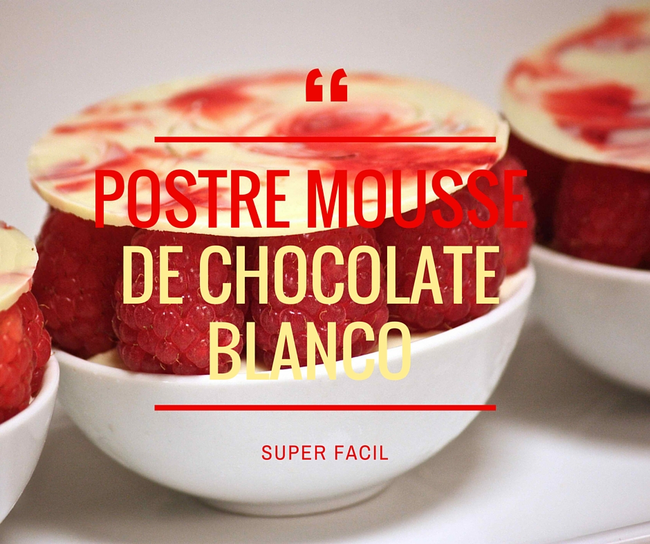 Mousse de Chocolate Blanco