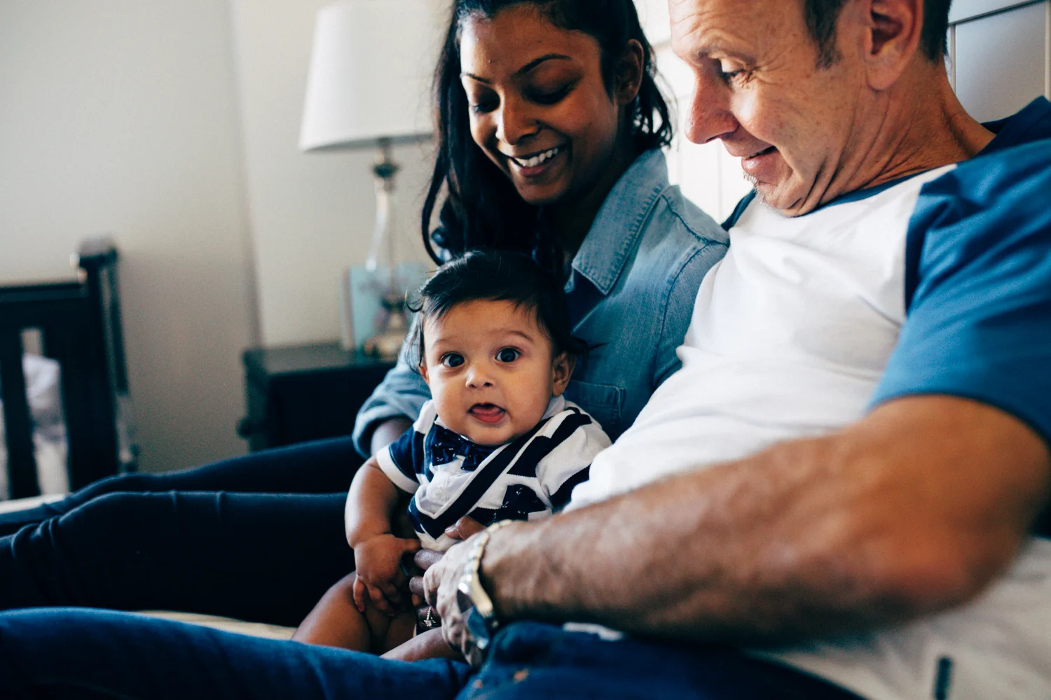 Hills District Family Lifestyle Photographer Baby Session In home