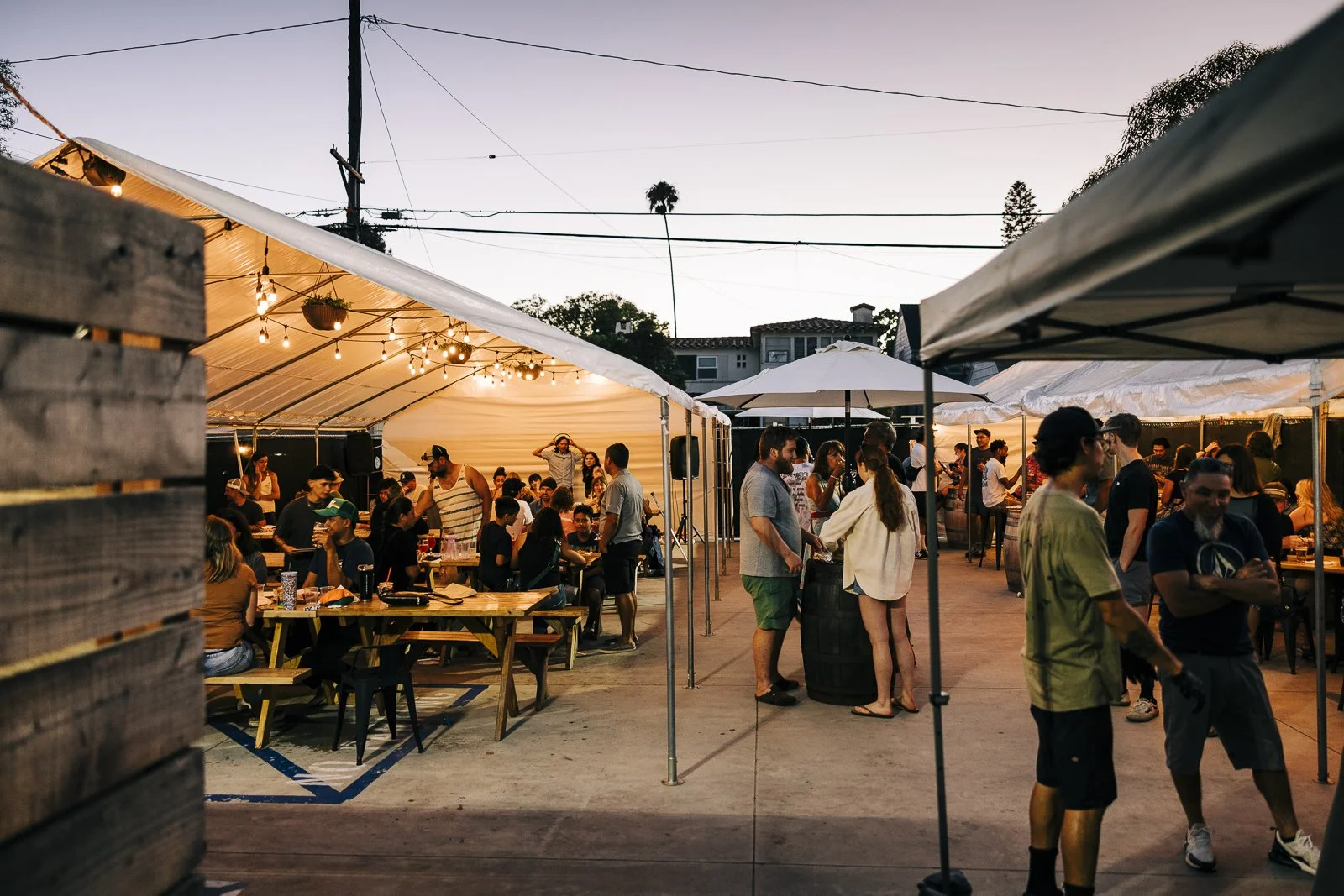 Ambitious Ales Beer Garden space in Long Beach CA.