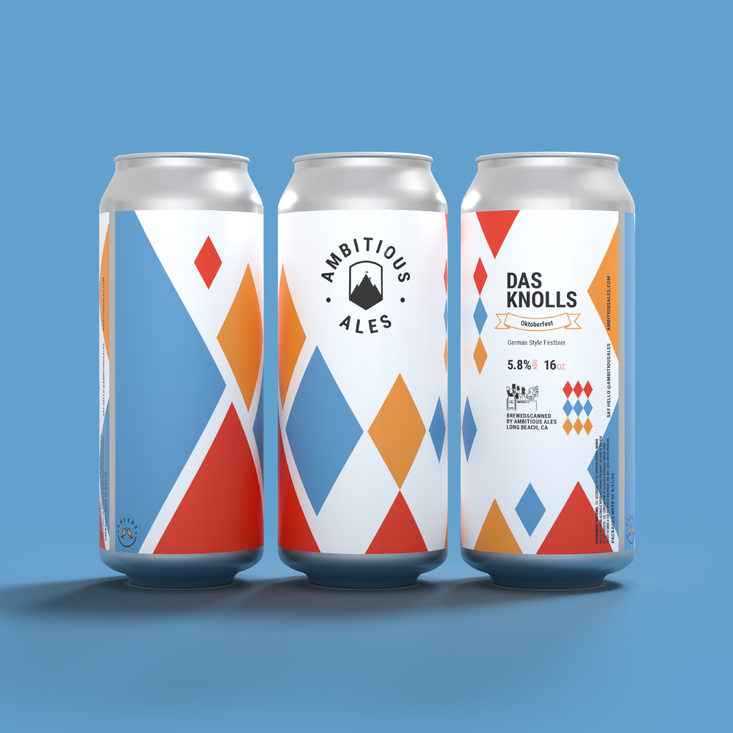 Das Knolls - Oktoberfest by Ambitious Ales. Brewed in Long Beach CA.