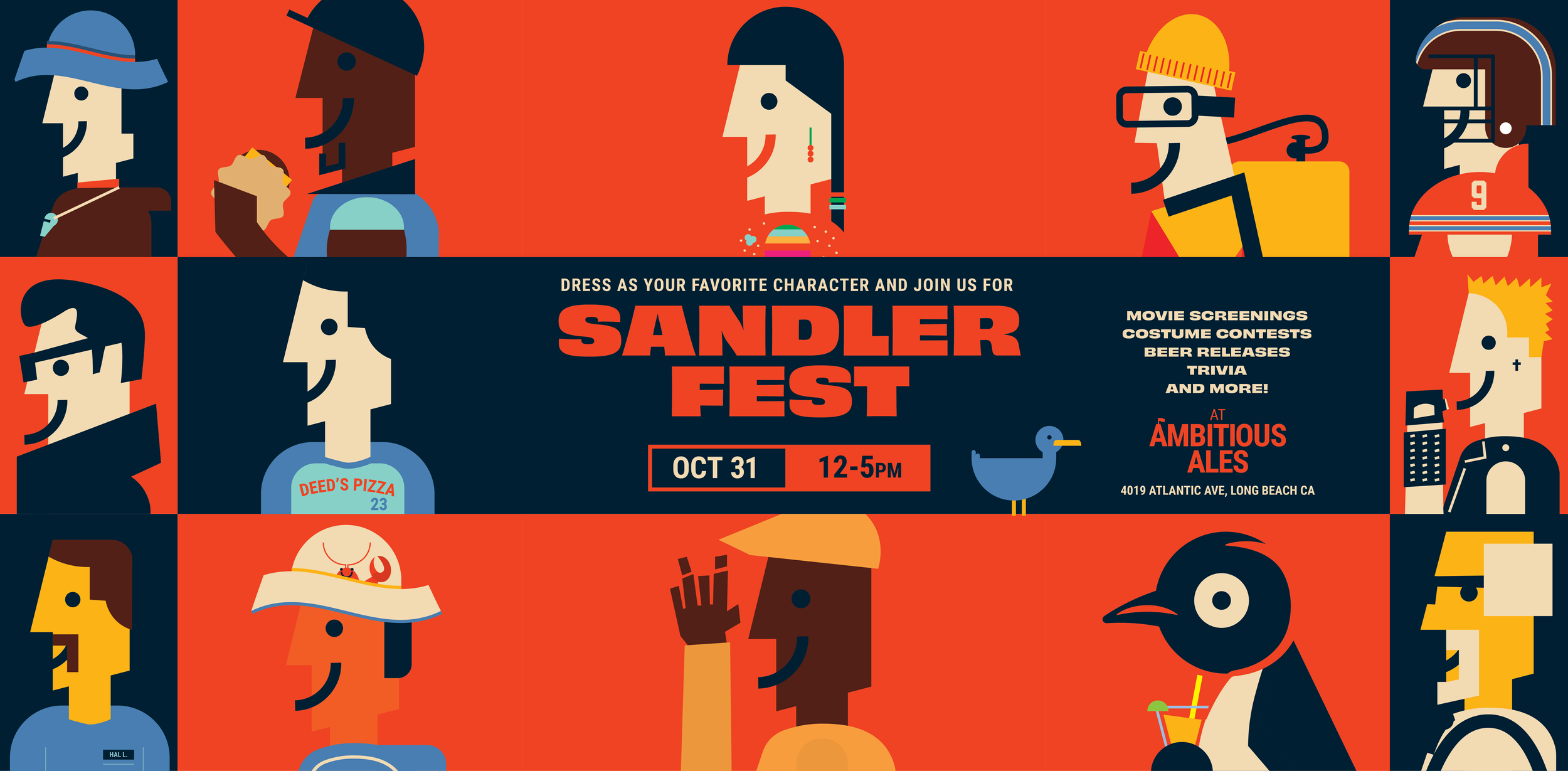 Sandlerfest on Halloween! At Ambitious Ales in Long Beach CA!