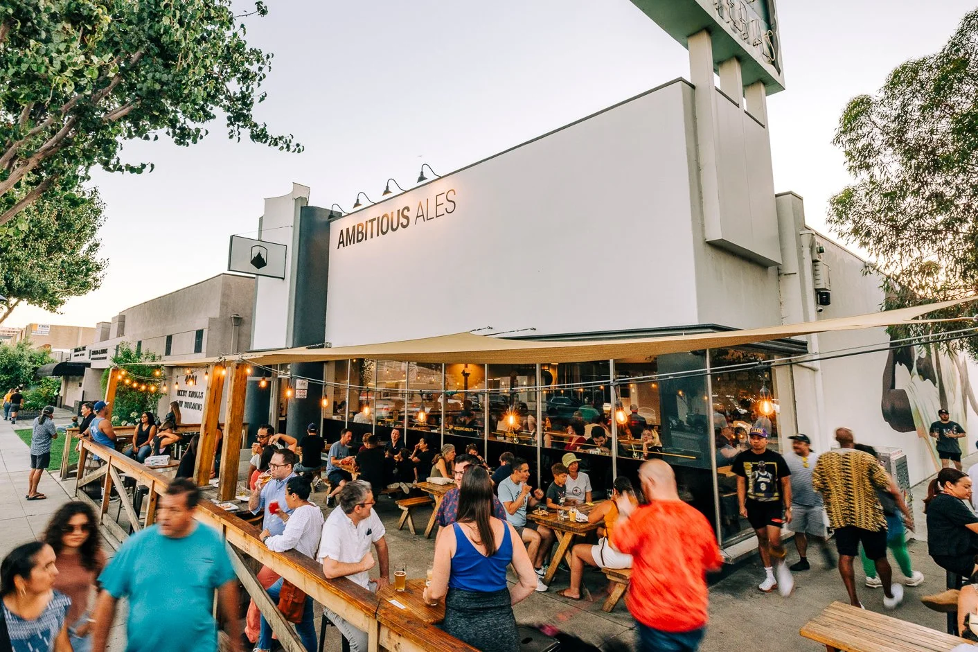 Exterior of Ambitious Ales in Long Beach, CA