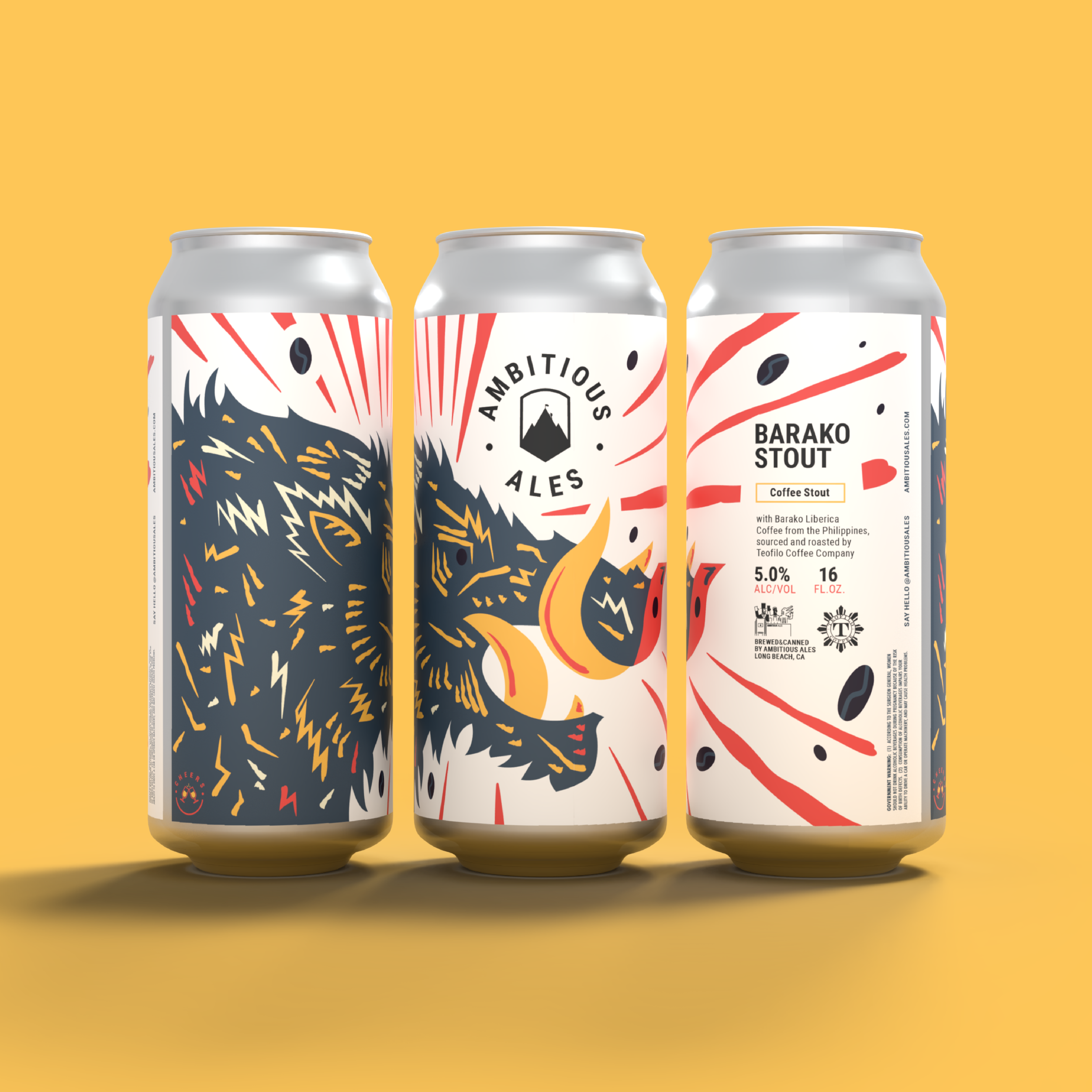 Barako Stout brewed by Ambitious Ales in Long Beach CA