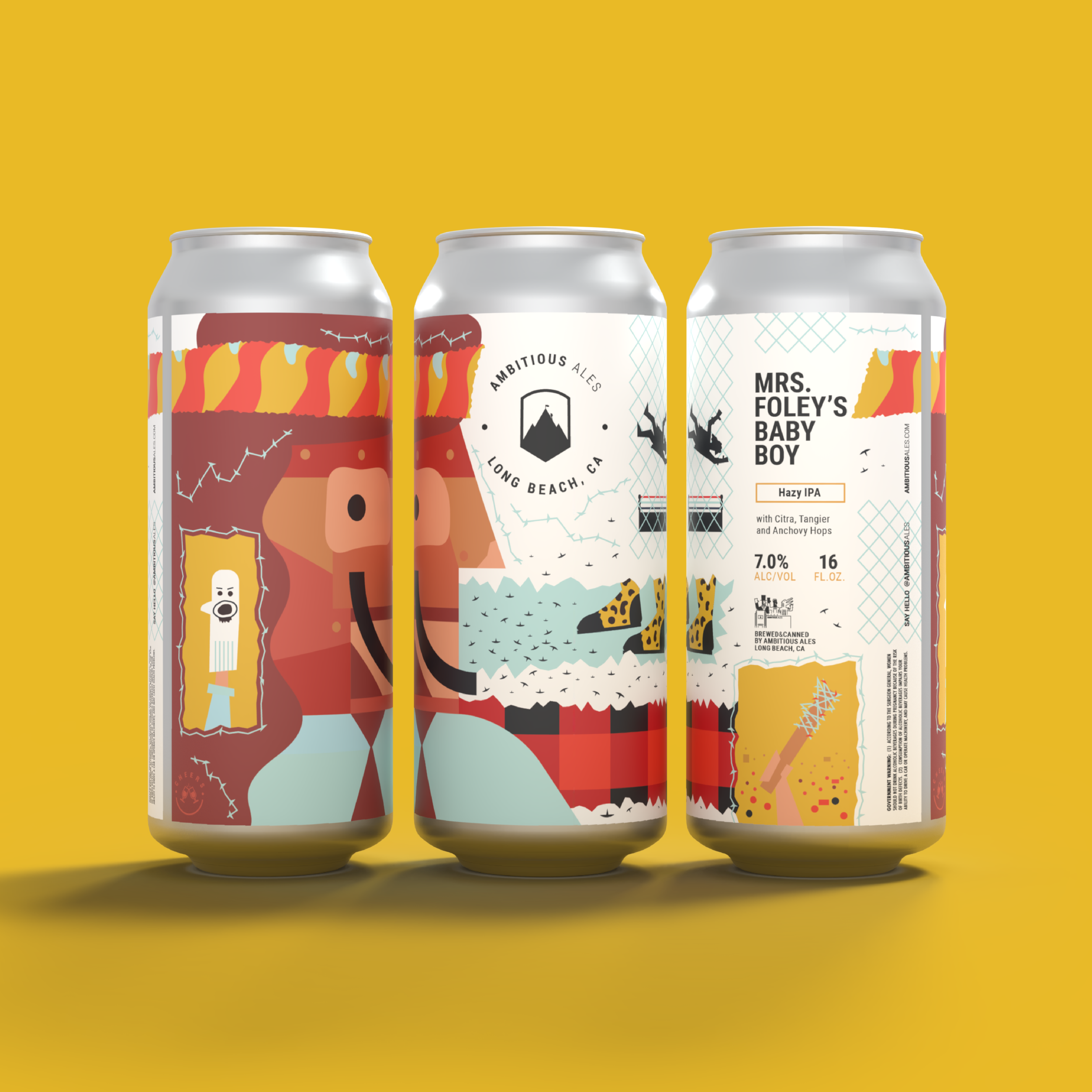 Mrs. Foley's Baby Boy - Hazy IPA brewed by Ambitious Ales in Long Beach CA.