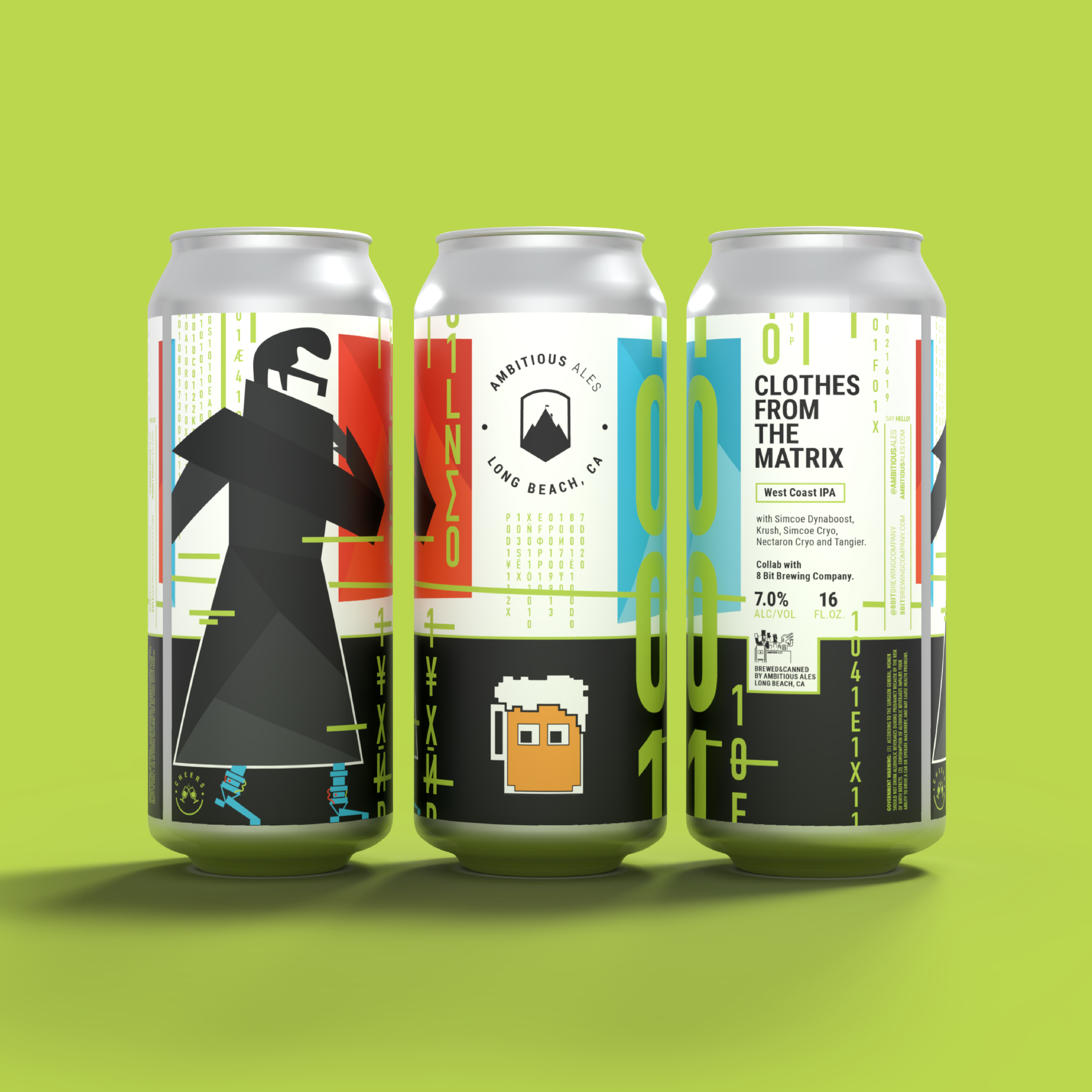 Clothes From The Matrix - West Coast IPA brewed by Ambitious Ales in Long Beach CA