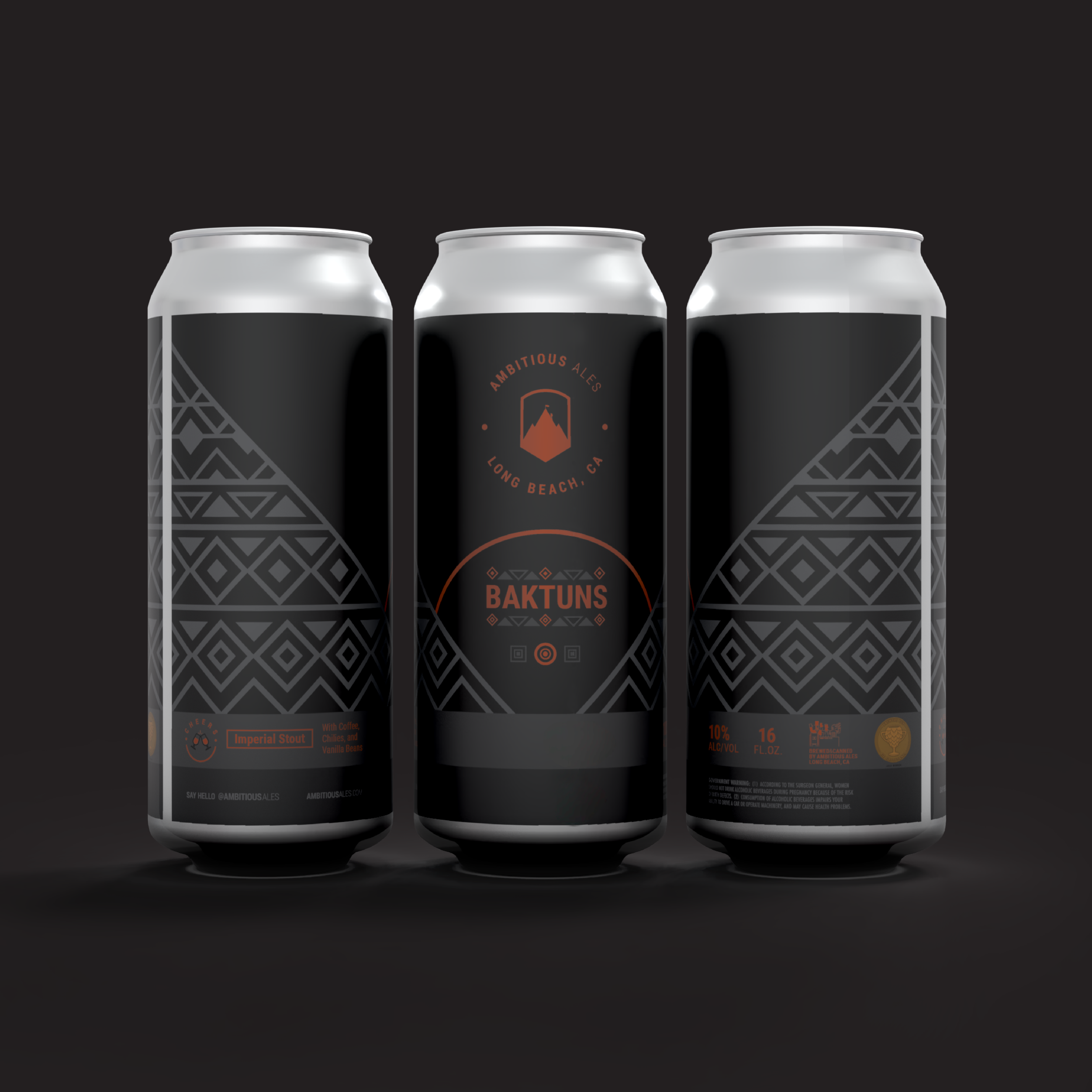 Baktuns Imperial Stout. Brewed by Ambitious Ales in Long Beach, CA