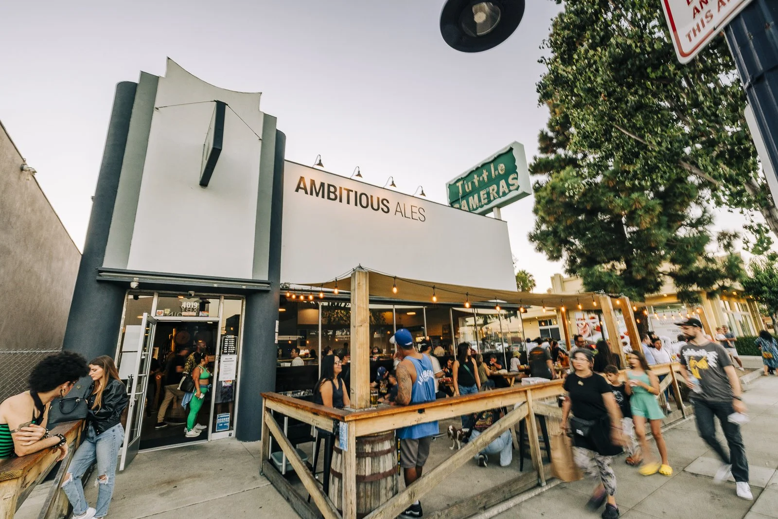 Ambitious Ales. Store front in Long Beach CA.