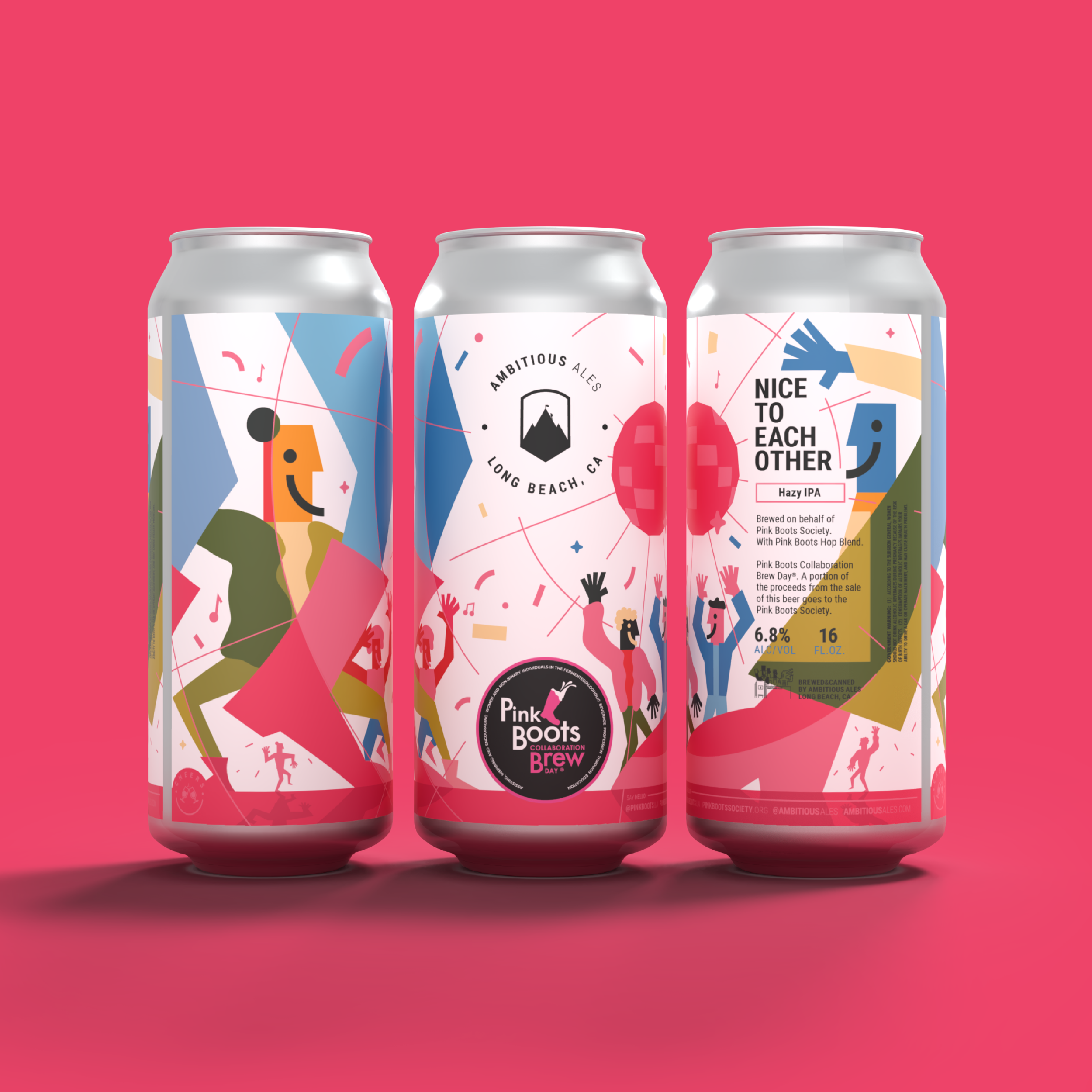 Nice to each other hazy IPA brewed by Ambitious Ales in Long Beach CA.