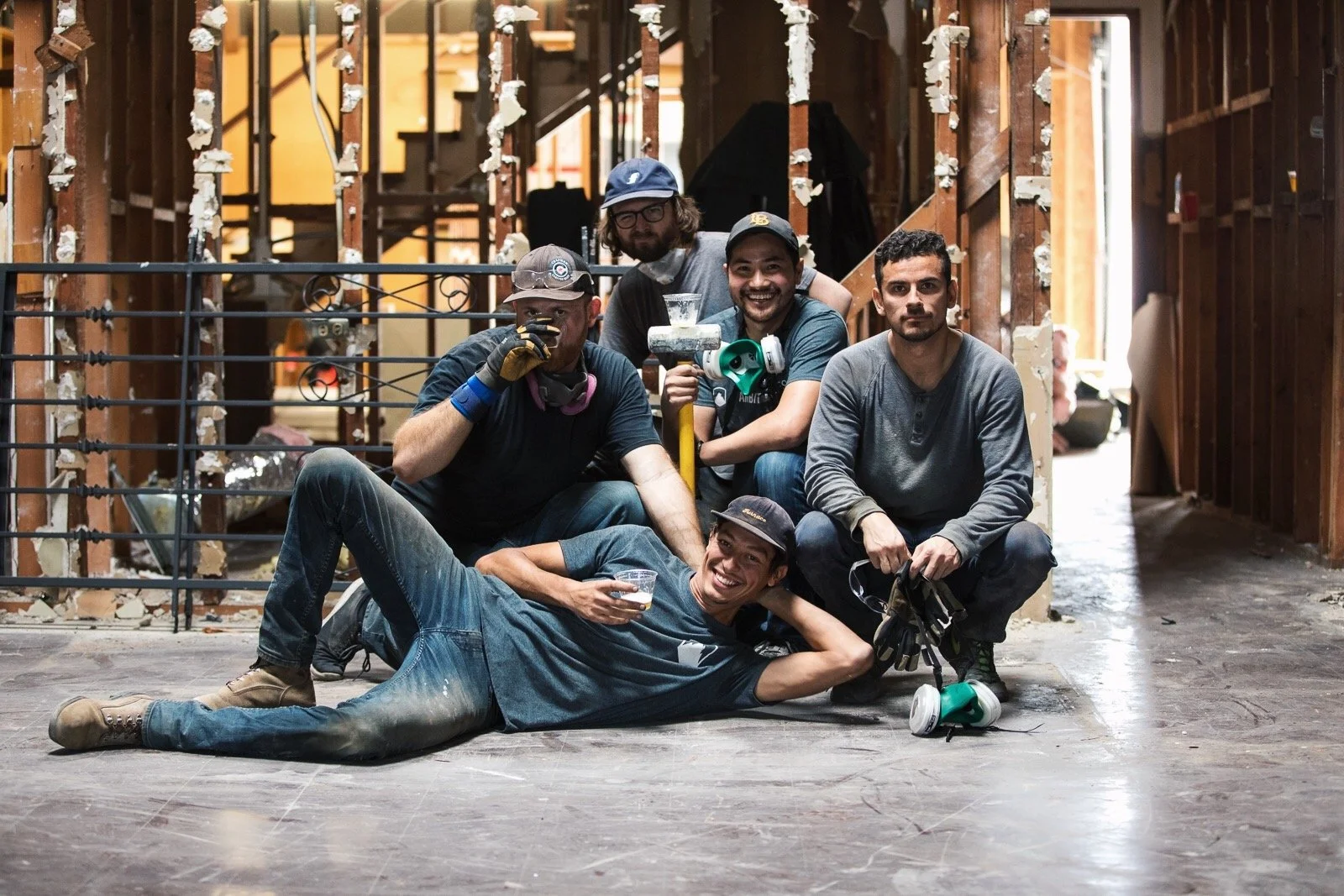 Ambitious Founders mid build out of our Long Beach CA location