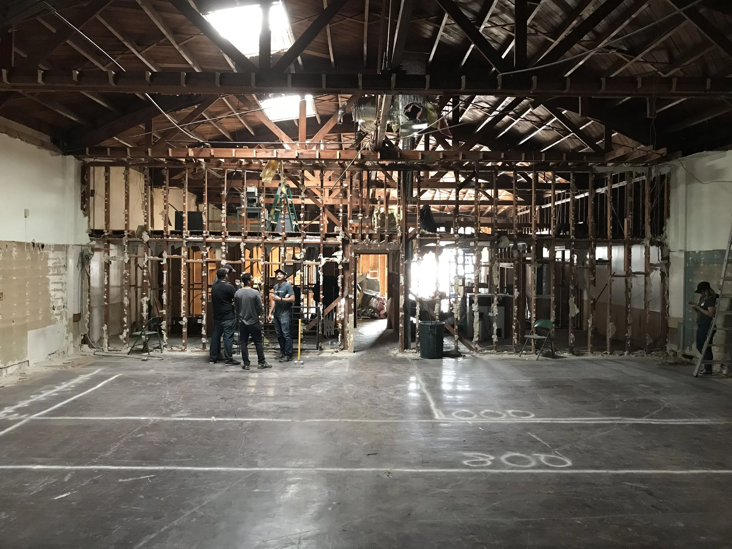 Build out in process at Ambitious Ales in Long Beach, CA.