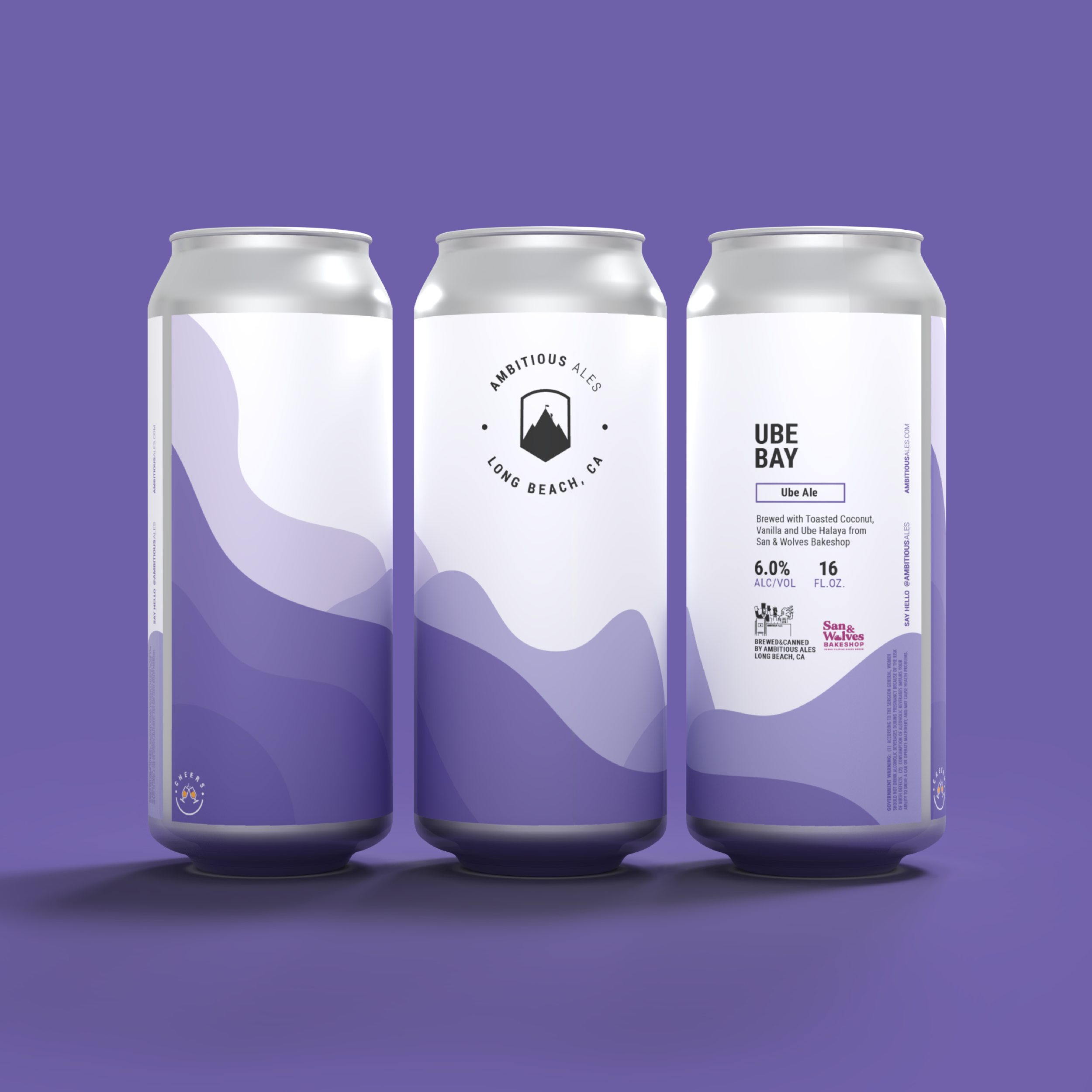 Ube Bay - Ube Ale brewed in Long Beach, CA by Ambitious Ales
