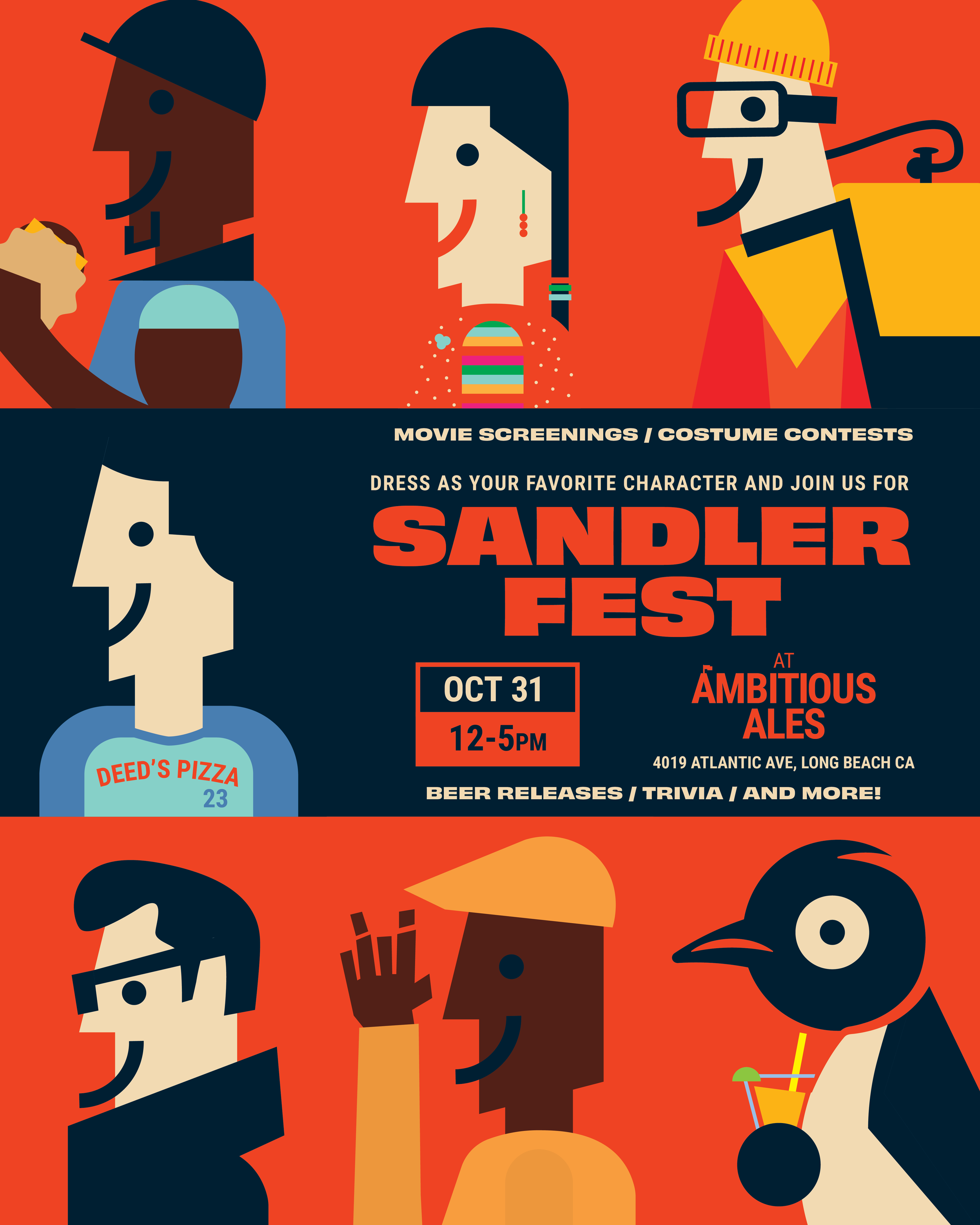 Sandlerfest at Ambitious Ales Long Beach. Oct 31 2026