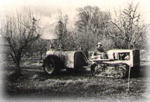 Early machinery on the Johnson Family Ranch.&nbsp;Farmers in the Ukiah valley began growing Bartlett pears and other types of pears.