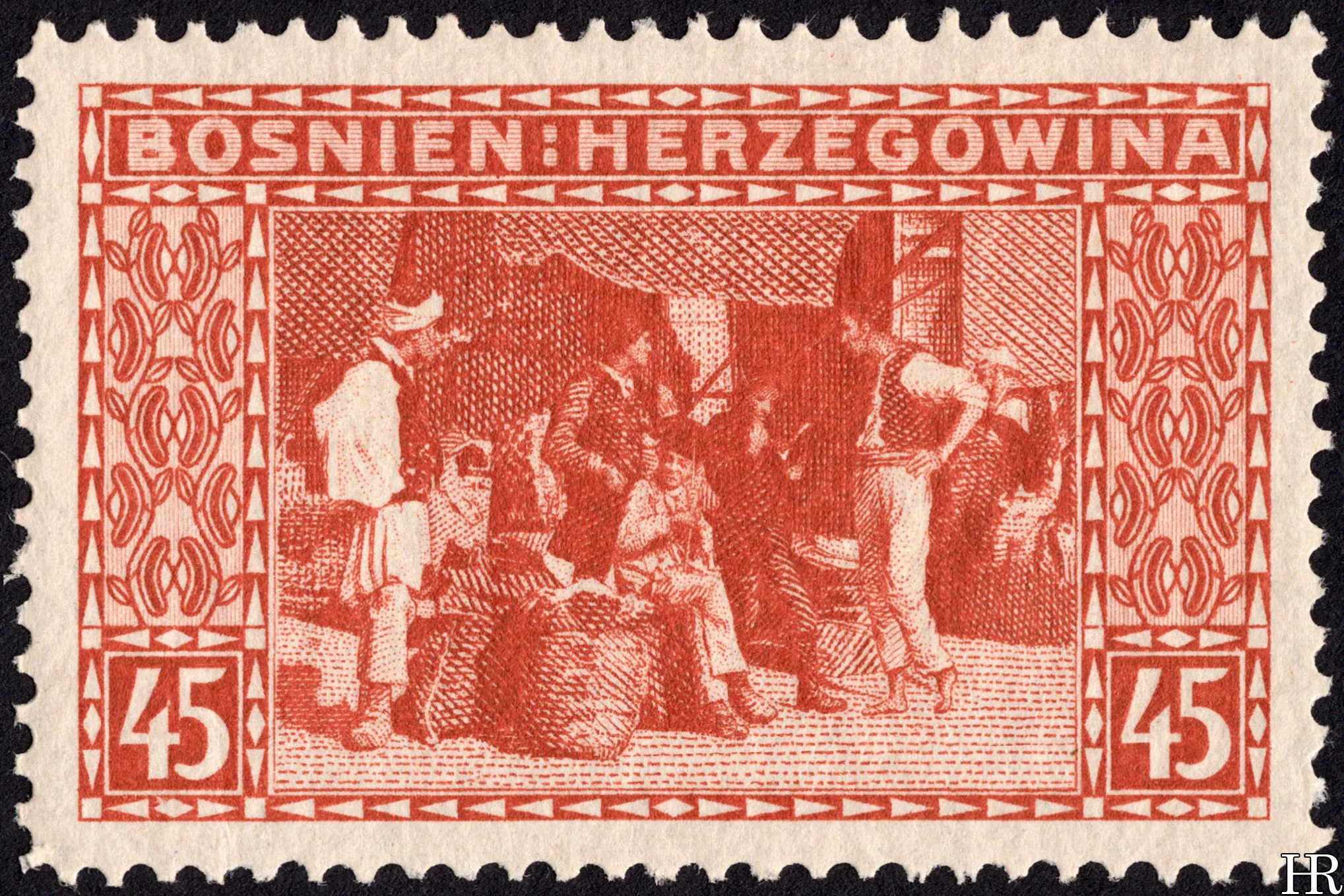 45 heller - "The Bazaar at Sarajevo"