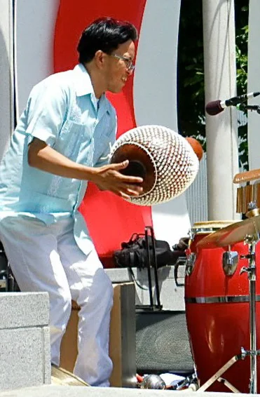 Jimmy with Chekere.jpg