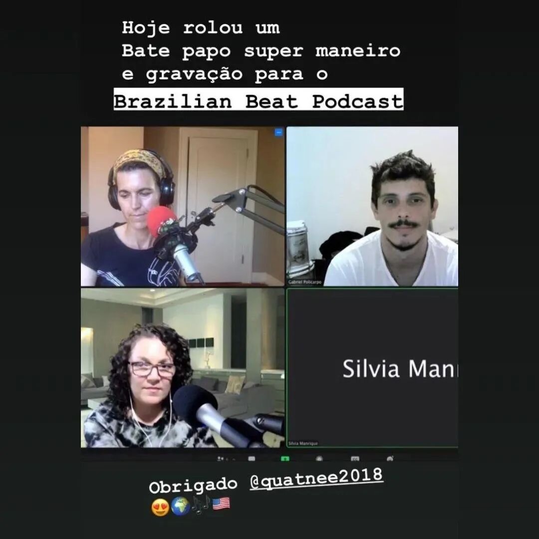We had the honor of interviewing Gabriel Policarpo last night! 

We can't wait to bring this one to our podcast listeners and Samba nerds! More soon. 

Obrigada Mestre!
@gabrielpolicarpoo @dianna222 @silvitatravels @thebrazilianbeat @repiquesdo