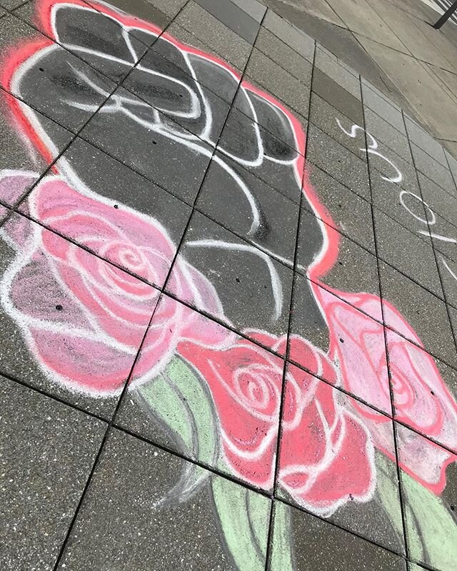 Black Lives are Precious #BLM. Thanks to the artists who drew this celebration at MCCoy Park this morning. Getting ready for the Juneteenth Jamboree here tonight. #thetalentedx #juneteenth #newcolumbia #blacklivesmatter