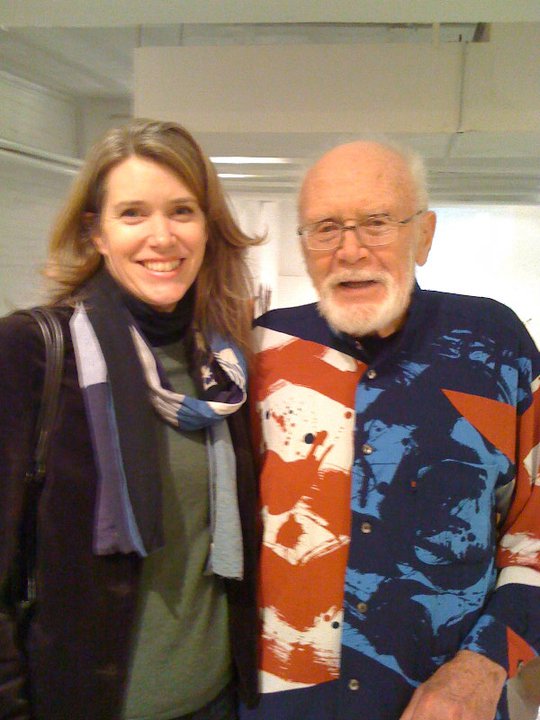  Julie Knight with potter Warren Mackenzie in NYC. 