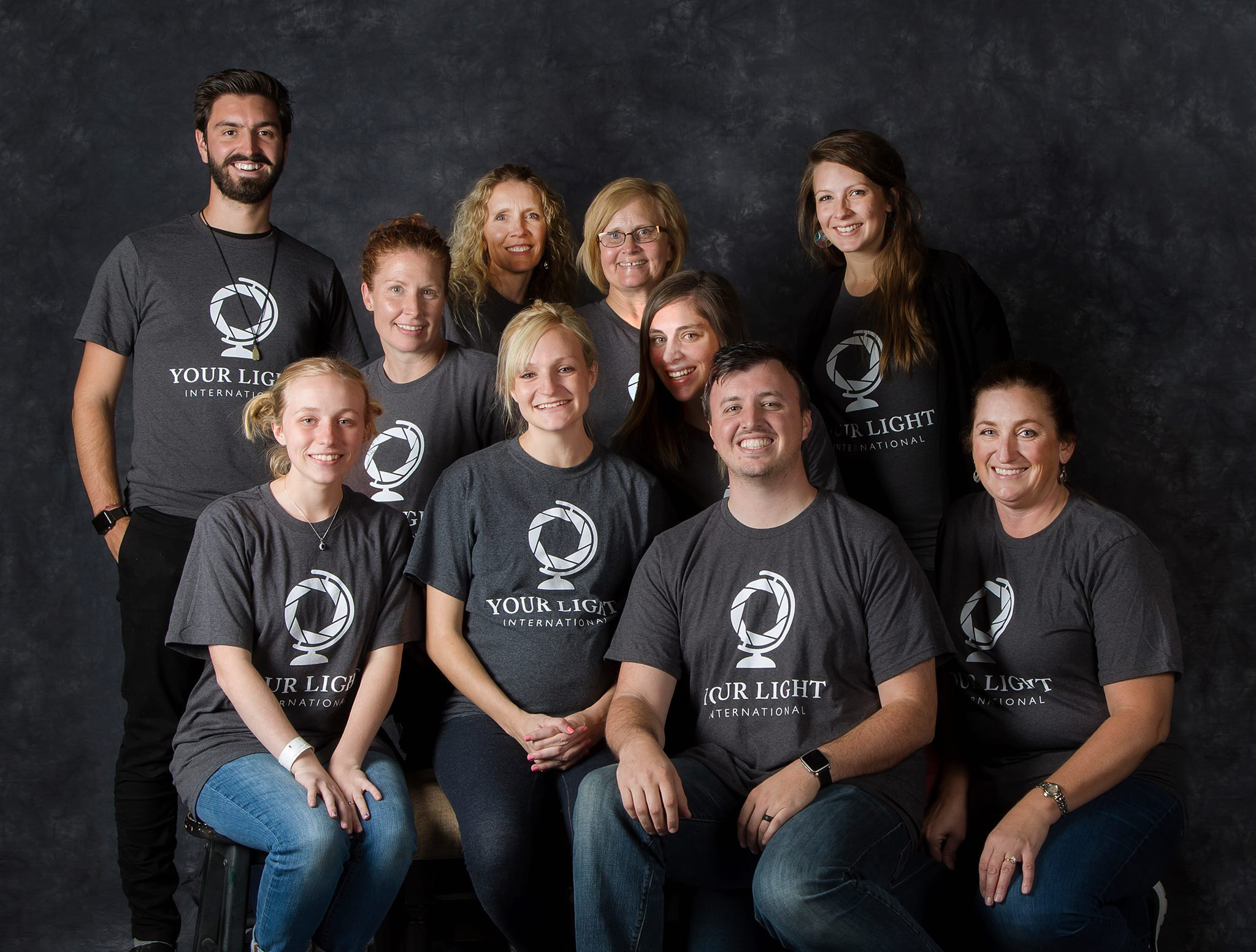 The group of volunteers.