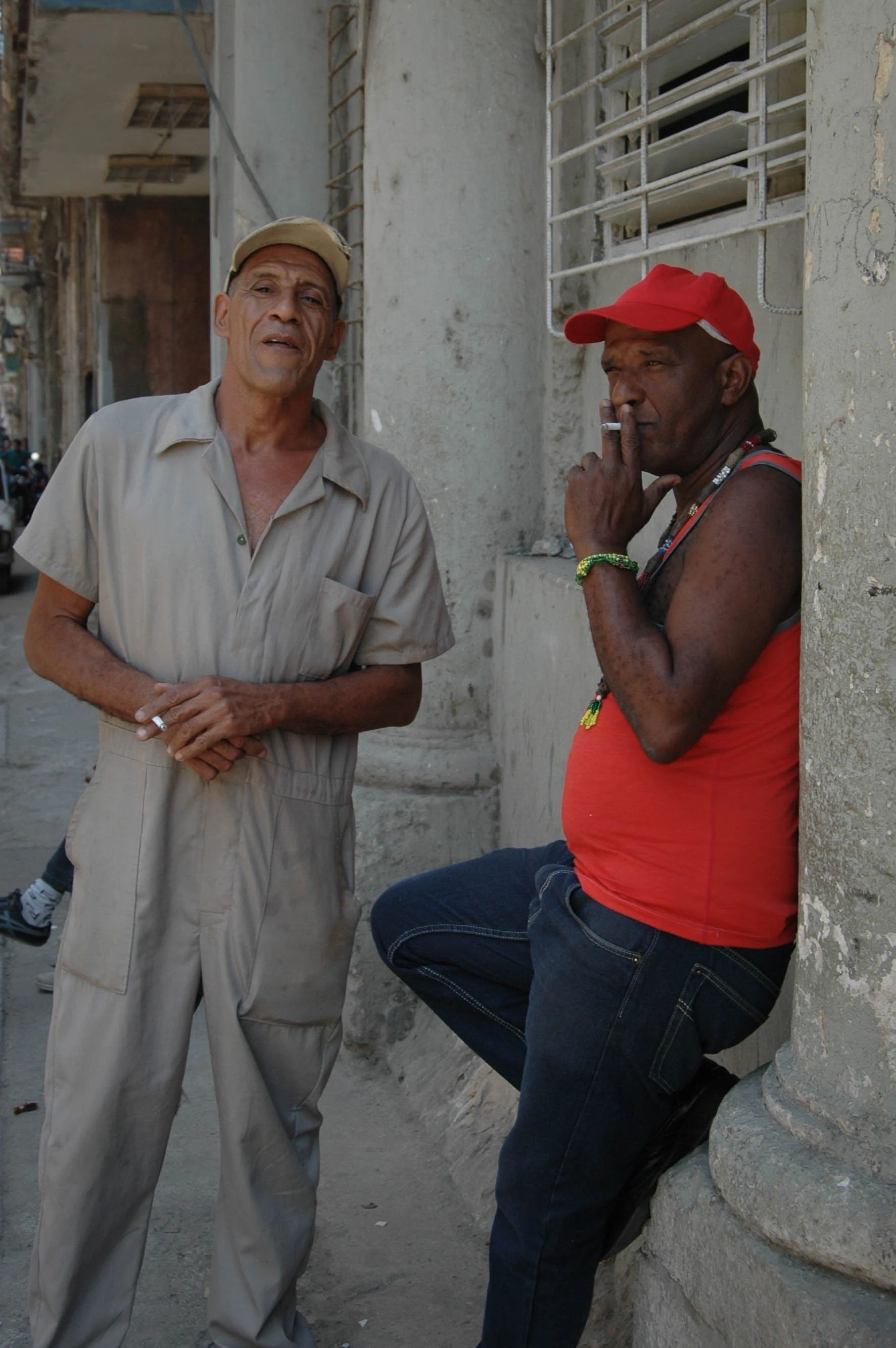 These are two of the kindest men I have ever met. Just two strangers in the street, yet they were so genuine. My Santero is on the right looking like a regular Joe, while his friend on the left..well you can just see the kindness in this man's face. He got goosebumps several times during our conversation and couldn't stress enough how I am a Cuban girl and not to ever let anyone tell me otherwise because I have it in my blood. 