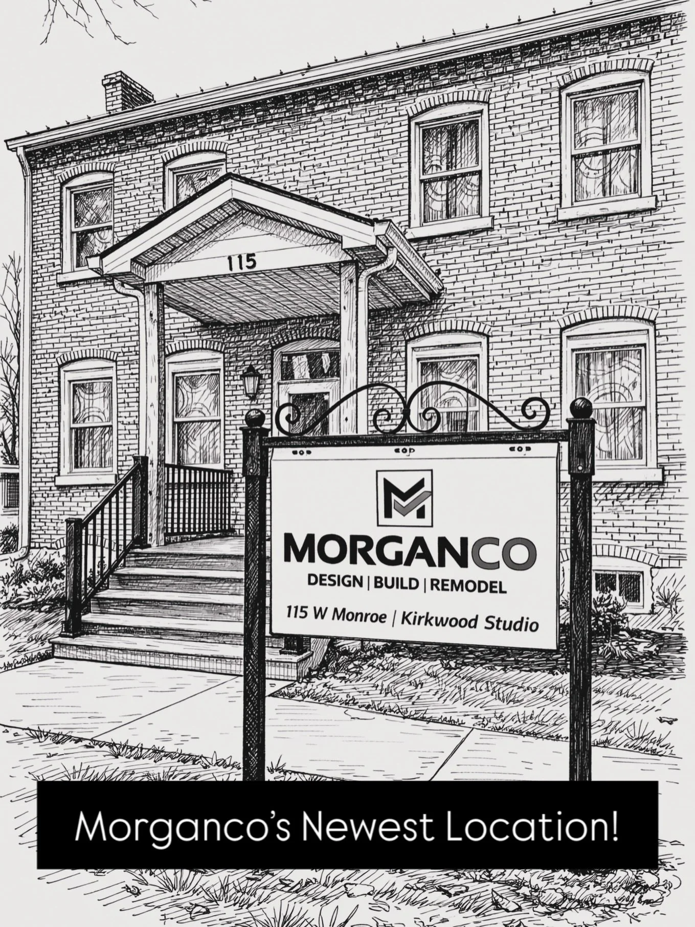 📍 MorganCo Expands to Kirkwood
We&rsquo;re excited to announce our second MorganCo location in the heart of Kirkwood. This historic building&mdash;one of the earliest in the area&mdash;now houses our design studio, showroom, and golf simulator showc