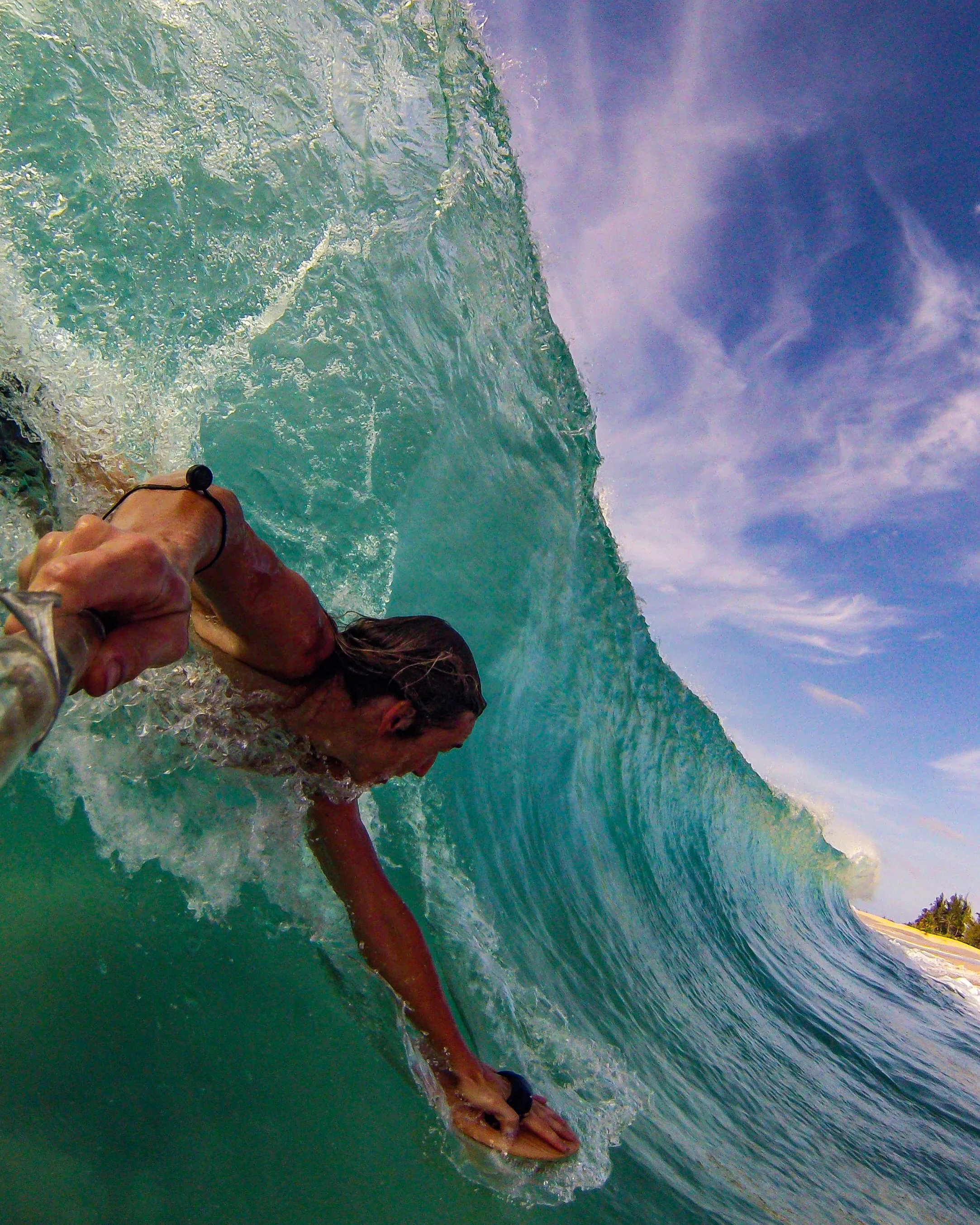 hand plane body surfing