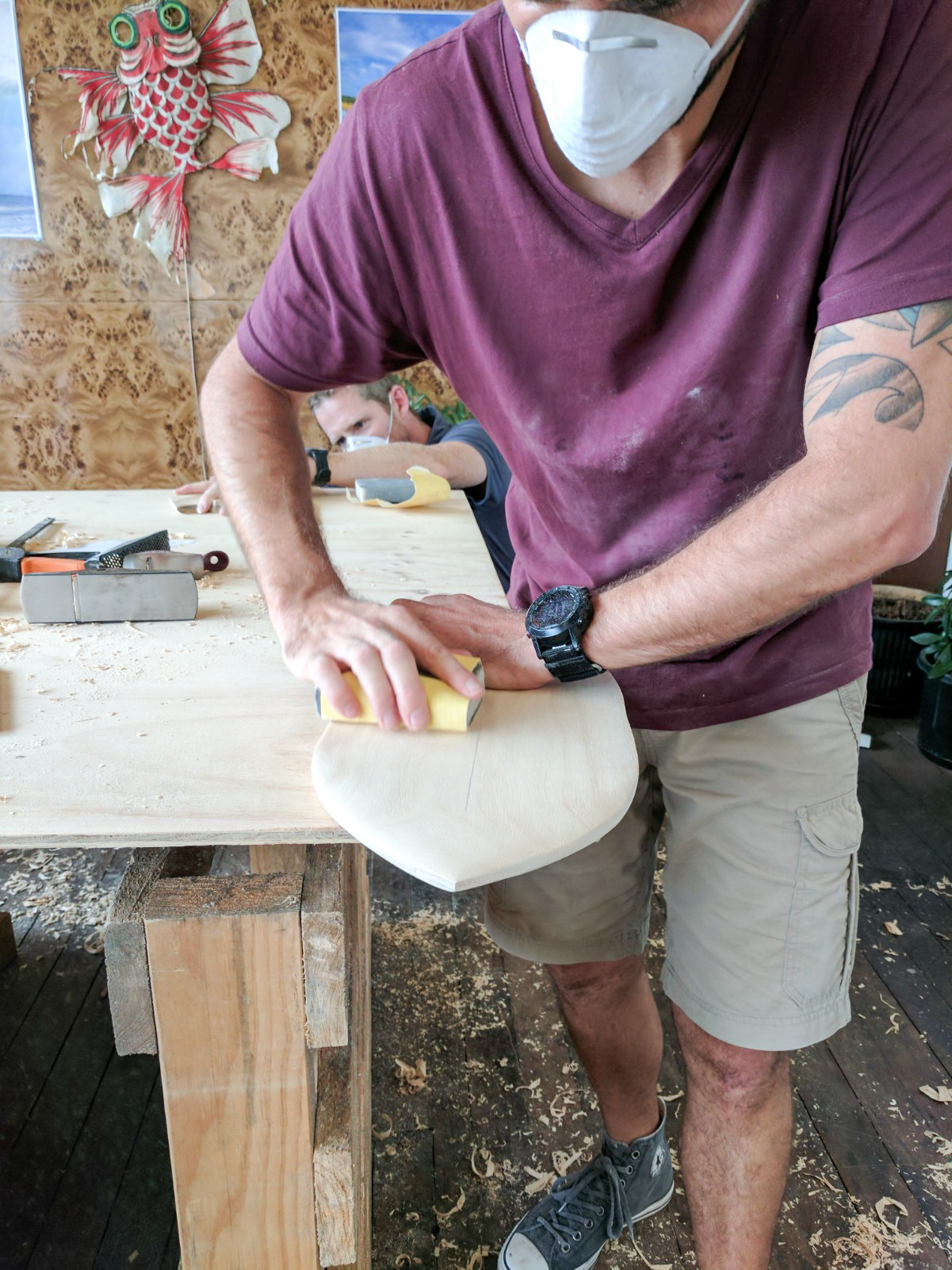 how to make a body surfing hand plane