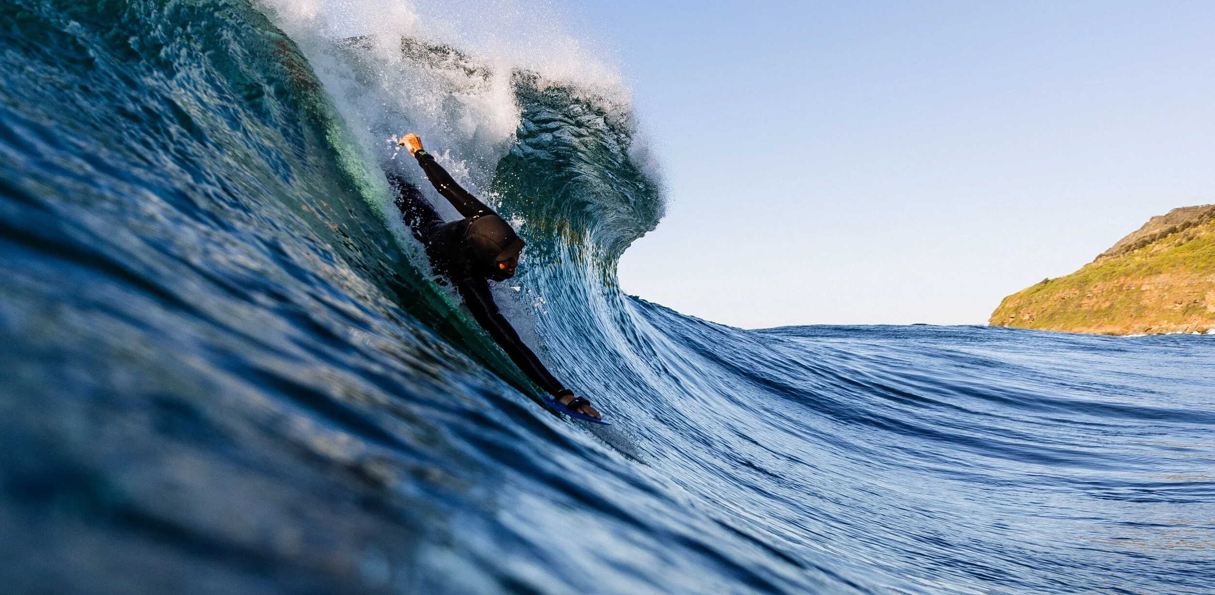 Belinda baggs bodysurfing