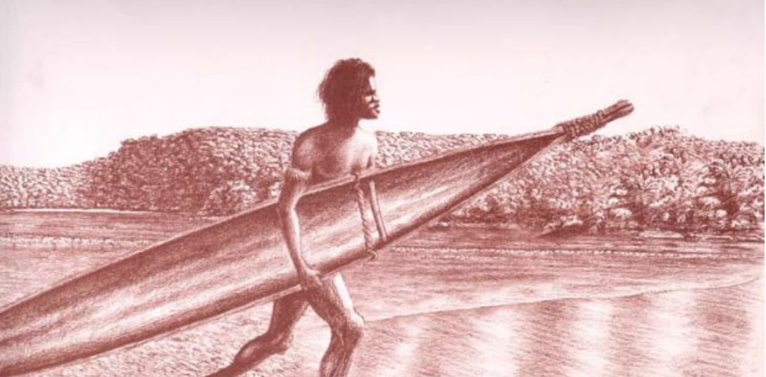 An artwork set at Fairy Bower from Saltwater People of the Broken Bays.