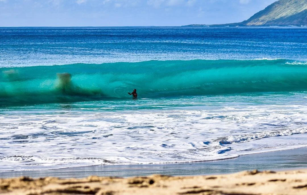 Know your ability. Large waves breaking in shallow water can be a serious injury risk whilst bodysurfing.