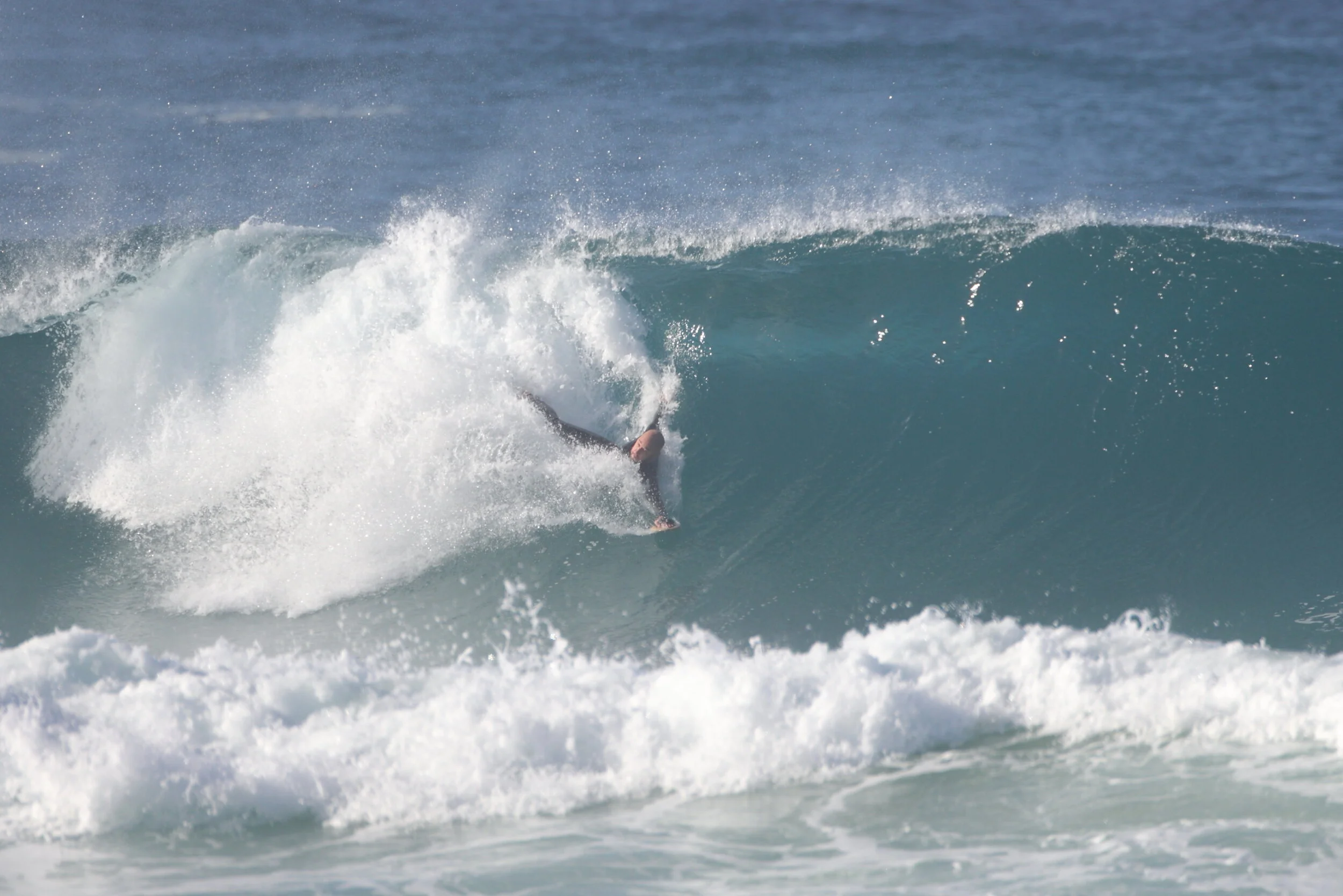 Dean Jezard making the most of Saturday’s conditions  Photo:  Dave Molloy