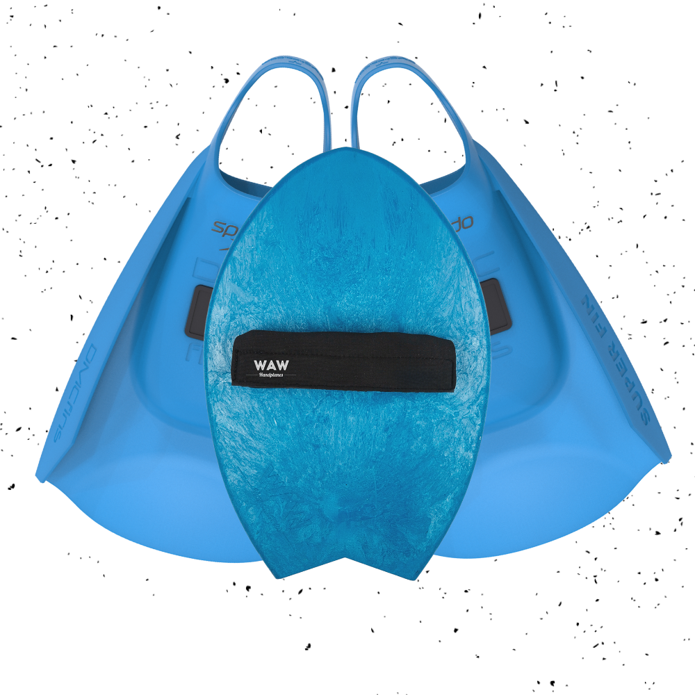 bodysurfing fins speedo with handplane