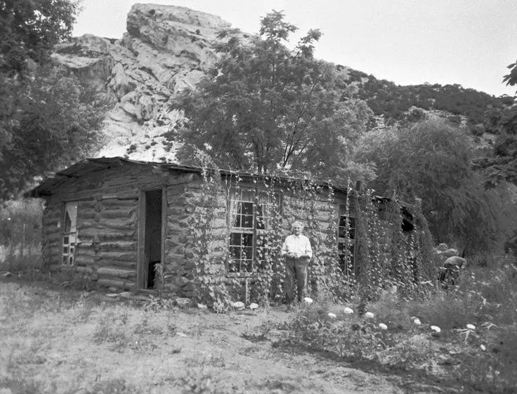 Josie and her home.jpg
