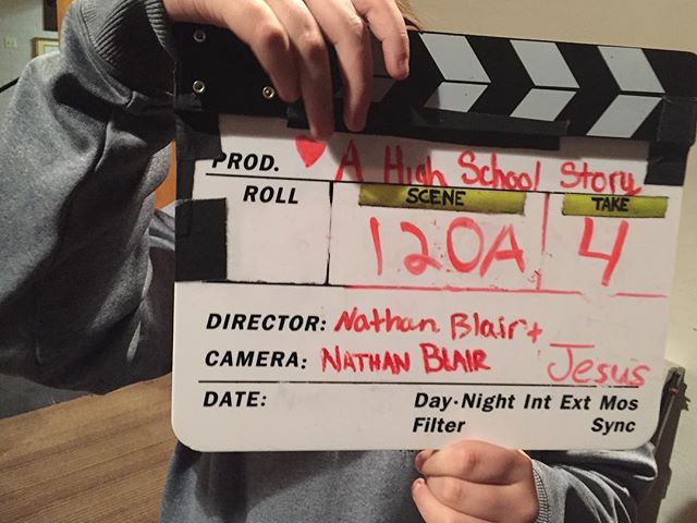 Final slate!  That's a wrap!!
#ahighschoolstory #kingdomsightstudios #behindthescenes